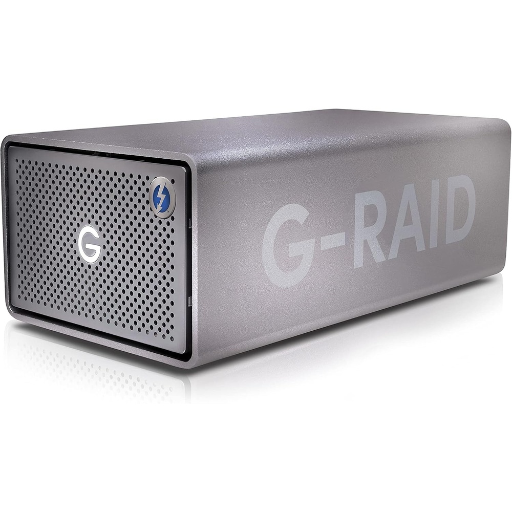 image:imageSanDisk Professional 44TB GRAID Mirror External HDD RAID with Redundancy Thunderbolt 3 USB 10Gbps 7200RPM Ultrastar Hard Drive Up to 260MBs Read in RAID 1 SDPHH2H044TNBAAD 44TB 2Bay Raid 1 Thunderbolt 3 Plus USB 32 GEN2 7200rpm Ultrastar Drives Up to 260MB per S Read ProBlade Slot8TB