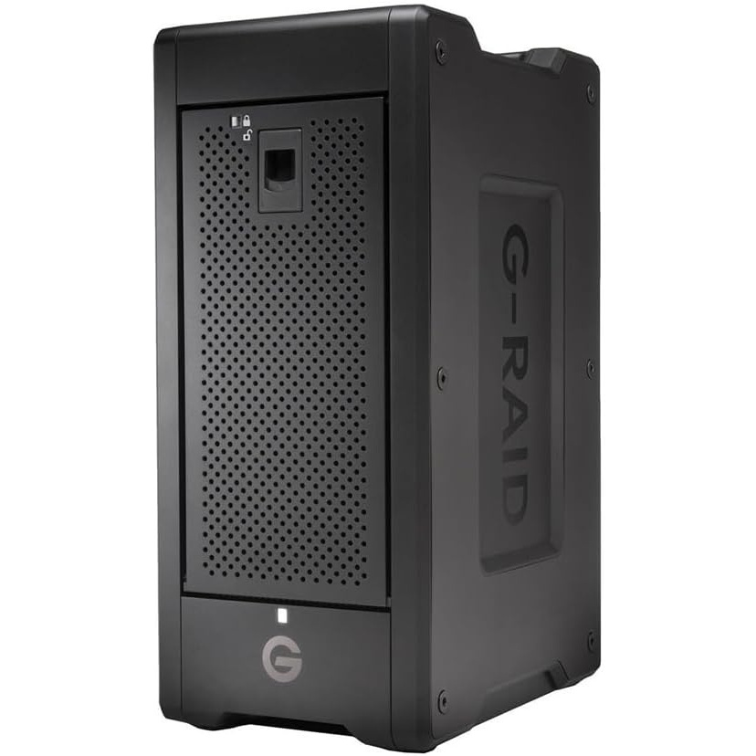 image:imageSanDisk Professional 96TB GRAID Shuttle 8 Transportable EnterpriseClass 8Bay External Hard Drive Thunderbolt 3 and USBC Hardware RAID Up to 1900MBs Read SDPH48H096TNBAAB160TB