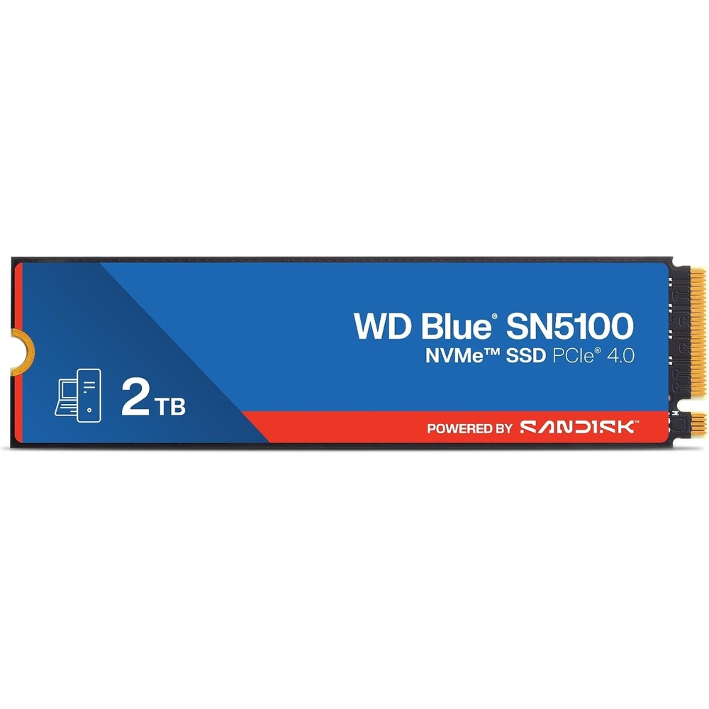 image:imageWD Blue SN5100 1TB NVMe SSD M2 2280 PCIe Gen 40 Internal Solid State Drive Read Speeds Up to 7100MBs Upgrade Storage for PCLaptops WDS100T5B0E2TB