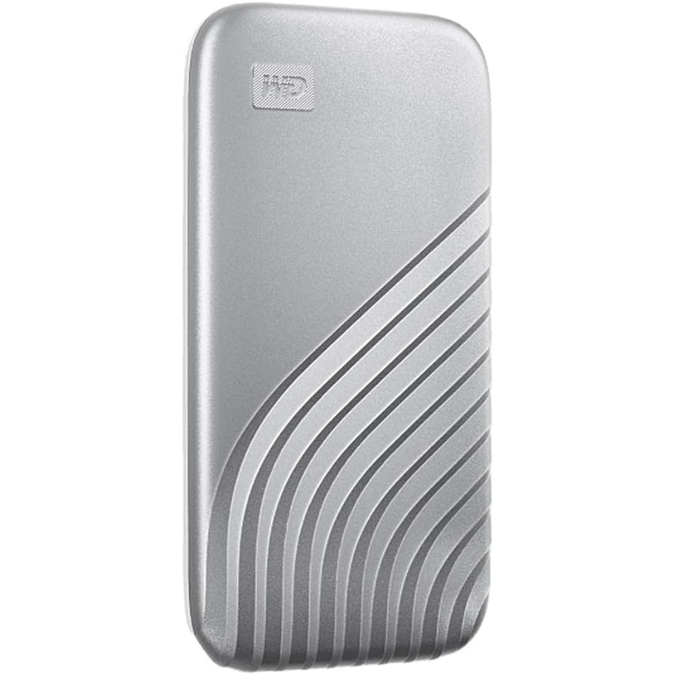 image:imageWestern Digital 2TB My Passport SSD Portable External Solid State Drive Red Sturdy and Blazing Fast Password Protection with Hardware Encryption  WDBAGF0020BRDWESNSilver