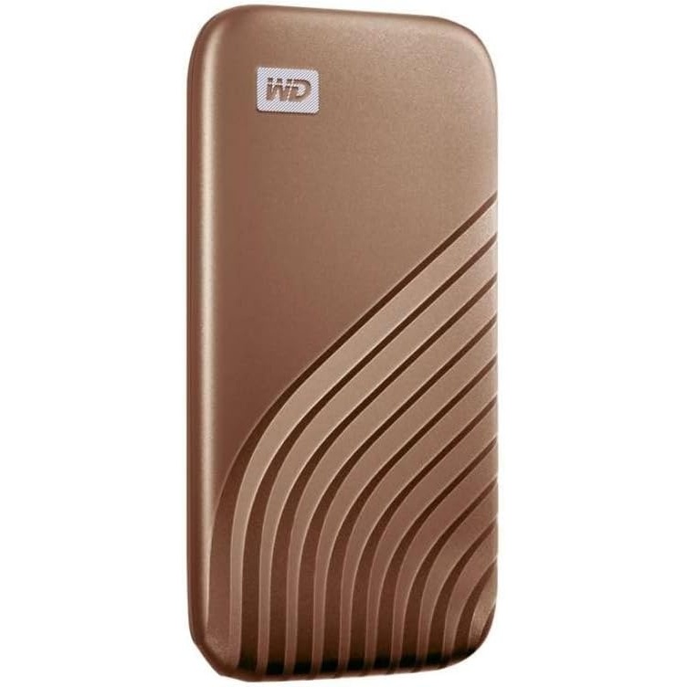image:imageWestern Digital 2TB My Passport SSD Portable External Solid State Drive Red Sturdy and Blazing Fast Password Protection with Hardware Encryption WDBAGF0020BRDWESNGold