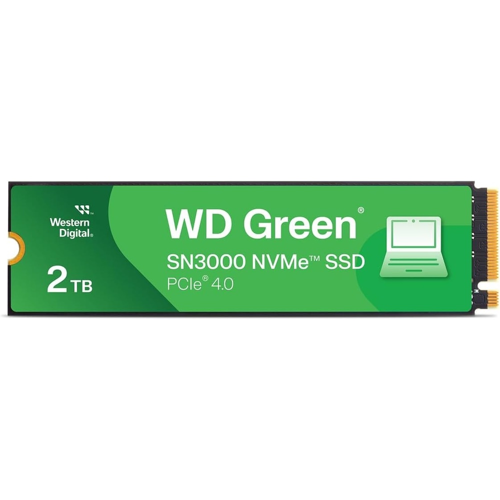 image:imageWestern Digital 2TB WD Green SN3000 NVMe Internal SSD Solid State Drive Gen4 PCIe M2 2280 Up to 5000 MBs WDS200T4G0E