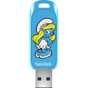 SANDISK 128GB Smurfs USB Flash Drive, Papa Smurf Edition – Up to 130MB/s, USB Type-A, for Gaming Consoles and Computers – SDCZIS-128G-G46(256GB)