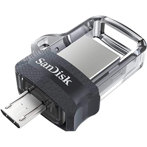 SANDISK 256GB Ultra Dual Drive m3.0 for Android Devices and Computers – microUSB, USB 3.0 – SDDD3-256G-GAM46(256GB)