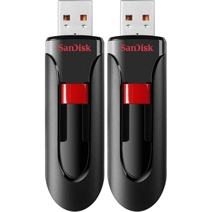 SANDISK 32GB Cruzer Glide USB 2.0 Flash Drive – SDCZ60-032G-B35(32GB (Pack of 2))