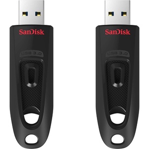 SANDISK 512GB Ultra USB 3.0 Flash Drive – SDCZ48-512G-G46, Black(64GB (2-Pack))