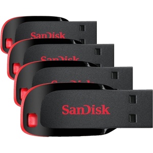 SANDISK Cruzer Blade 64GB USB 2.0 Flash Drive- SDCZ50-064G-B35(16GB (4-Pack))