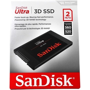 SANDISK Ultra 3D NAND 4TB Internal SSD – SATA III 6 Gb/s, 2.5″/7mm, Up to 560 MB/s – SDSSDH3-4T00-G26(2TB)