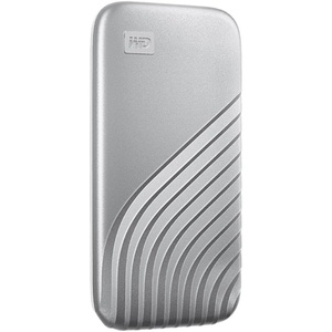 Western Digital 2TB My Passport SSD Portable External Solid State Drive, Red, Sturdy and Blazing Fast, Password Protection with Hardware Encryption – WDBAGF0020BRD-WESN(Silver)
