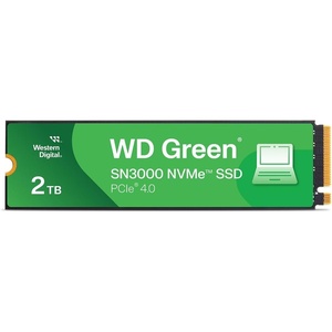 Western Digital 2TB WD Green SN3000 NVMe Internal SSD – Solid State Drive – Gen4 PCIe, M.2 2280, Up to 5,000 MB/s – WDS200T4G0E